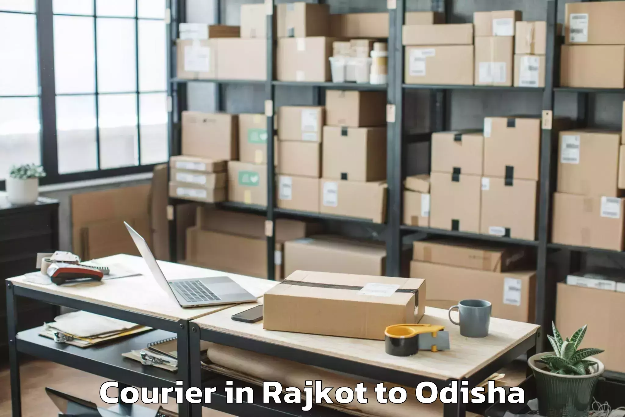 Easy Rajkot to Banaharapali Courier Booking